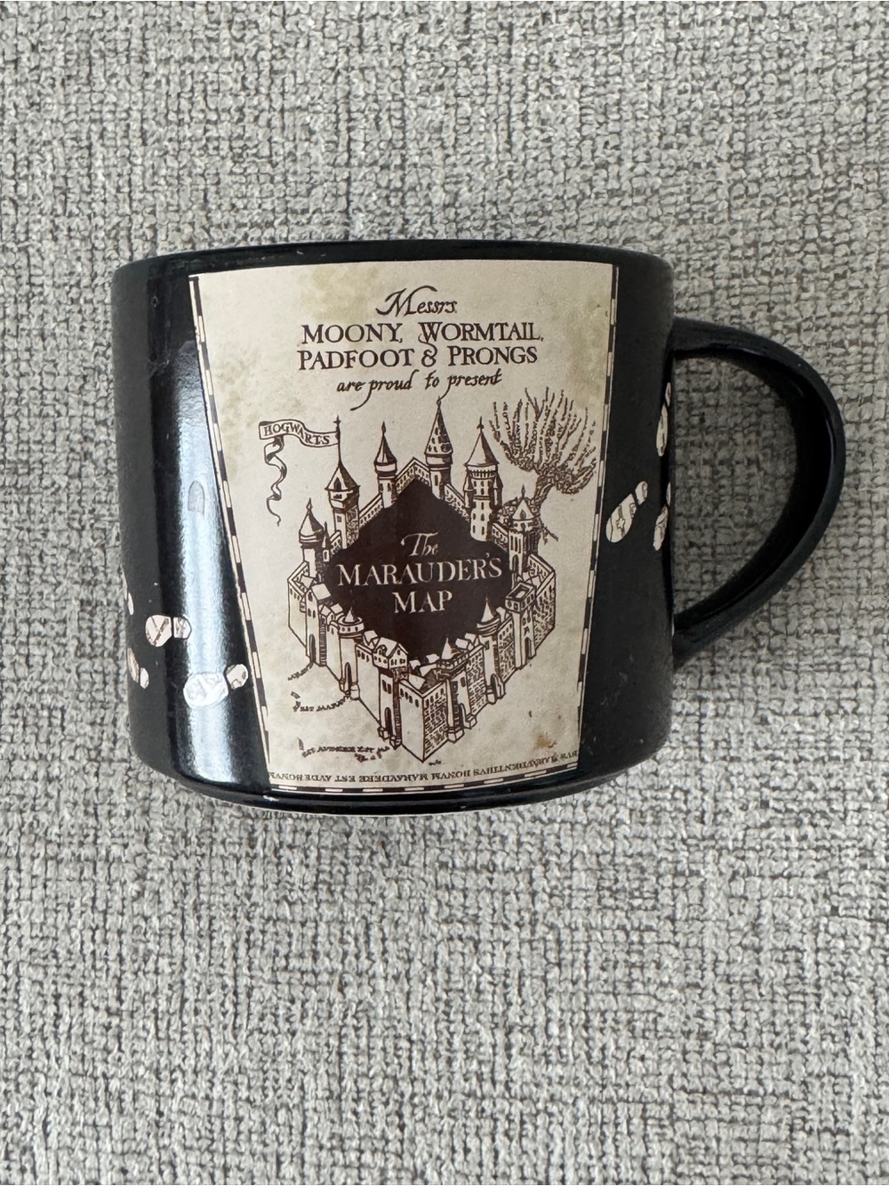 The Marauder's Map Black Ceramic Mug - Officially Themed
